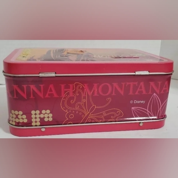 Hannah Montana Miley Cyrus Disney Channel tin metal lunchbox y2k new - Picture 12 of 12